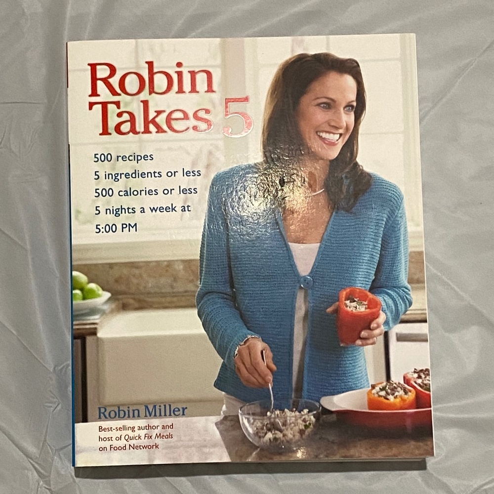 Robin Takes 5 paperback cookbook